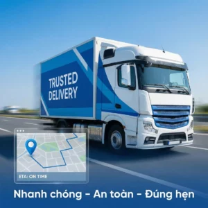 Giao hàng nhanh chóng, an toàn và đúng hẹn trên mọi nẻo đường. Theo dõi lộ trình thời gian thực, mang đến sự an tâm tuyệt đối cho quý khách.